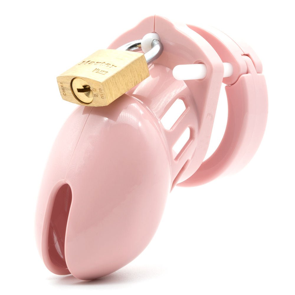 CB-6000S Chastity Cock Cage Kit - Pink 2.5 Inch Cock Cage Kit